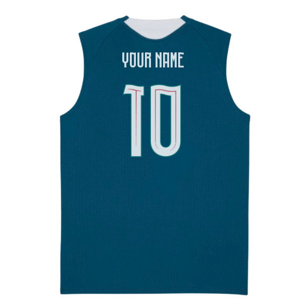 2026-2027 Portugal Sleeveless Training Jersey (Ocean Tropic) (Your Name)-SoccerKits Hub | Buy Soccer Jerseys Online